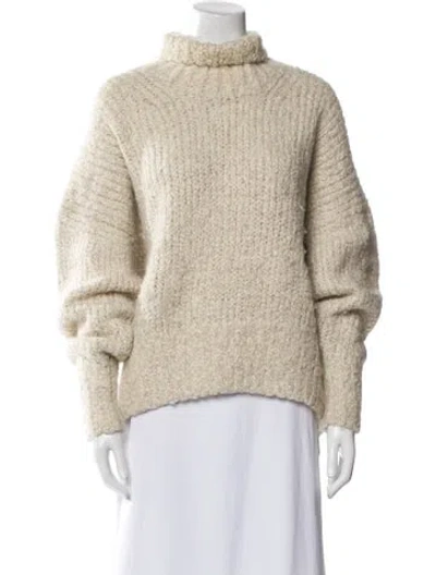 Pre-owned Totême Alpaca Turtleneck Sweater In Neutral