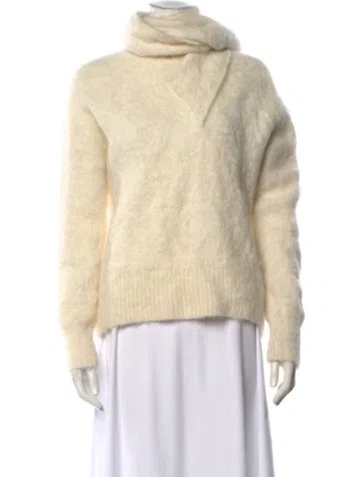 Pre-owned Totême Alpaca Turtleneck Sweater In Neutral
