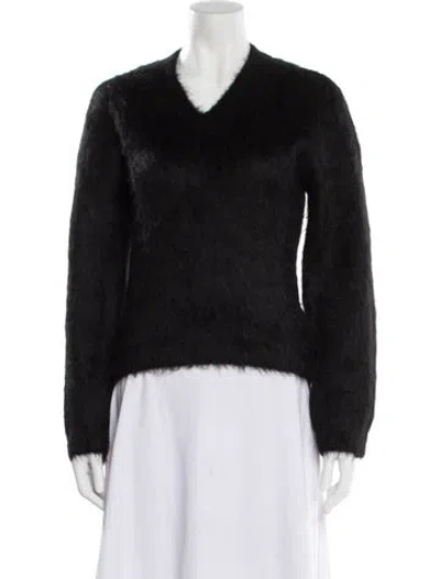 Pre-owned Totême Alpaca V-neck Sweater In Gray