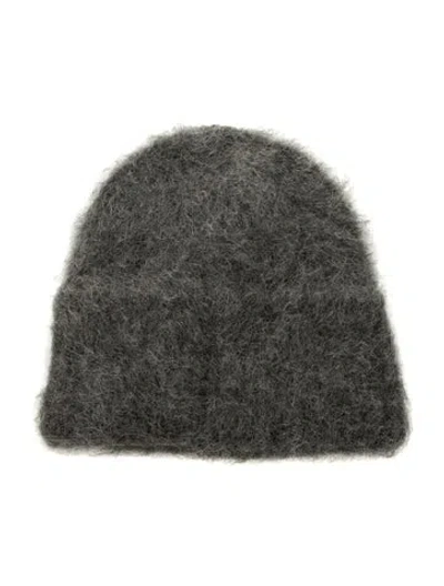 Pre-owned Totême Alpaca-blend Hat W/tags In Gray