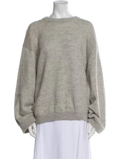 Pre-owned Totême Alpaca-blend Knit Alpaca Sweater In Gray