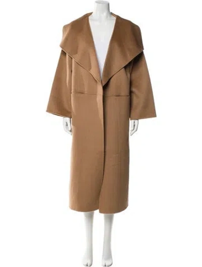 Pre-owned Totême Annecy Coat Wool Trench Coat W/ Tags In Neutral