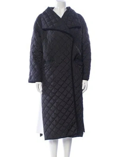 Pre-owned Totême Annecy Faux Fur Coat In Gray