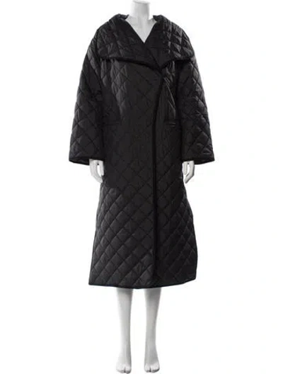 Pre-owned Totême Annecy Padded Faux Fur Coat In Blue