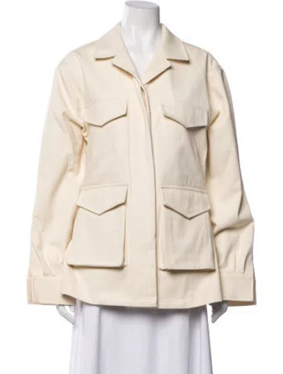Pre-owned Totême Army Cotton Utility Jacket In Neutrals