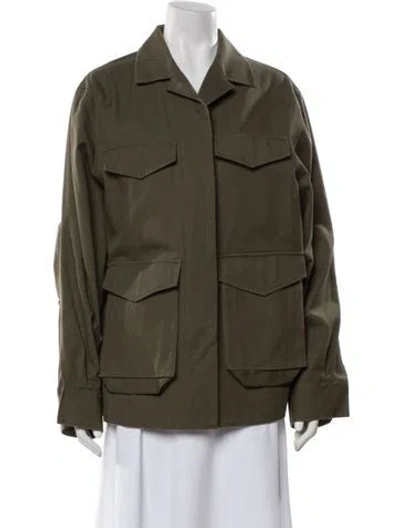 Pre-owned Totême Army Jacket Utility Jacket In Gray