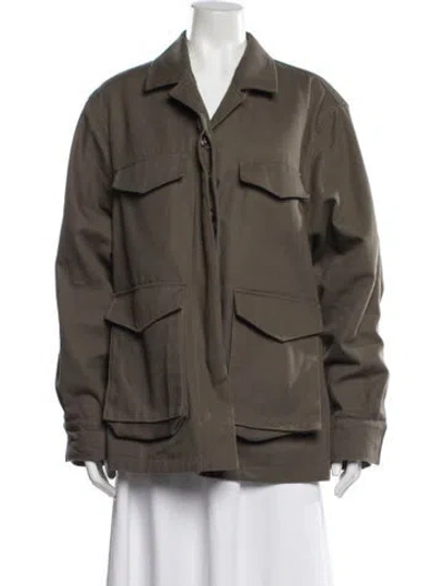 Pre-owned Totême Army Jacket Utility Jacket In Green