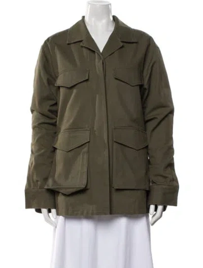Pre-owned Totême Army Utility Jacket In Green