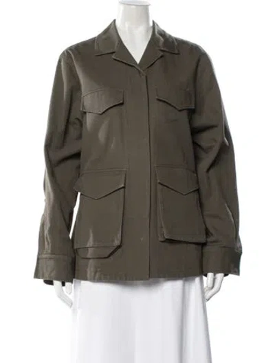 Pre-owned Totême Army Utility Jacket In Green