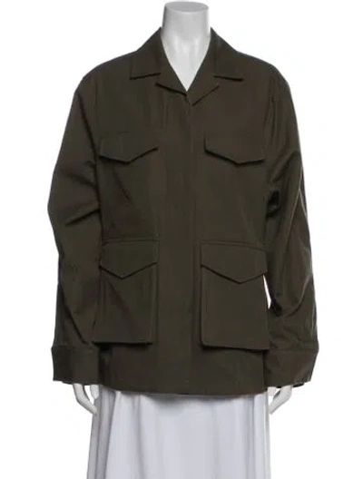 Pre-owned Totême Army Utility Jacket In Green