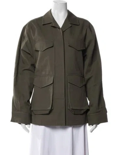 Pre-owned Totême Army Utility Jacket In Green