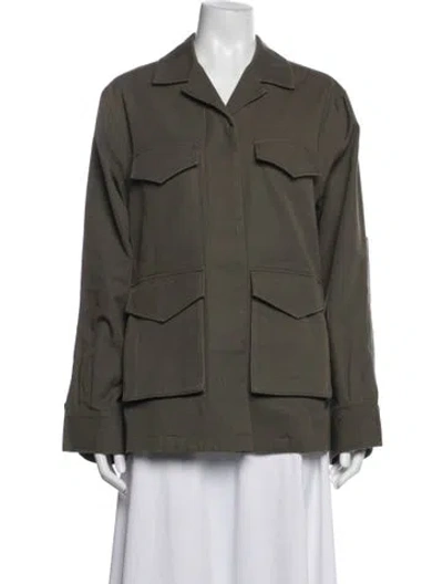 Pre-owned Totême Army Utility Jacket In Green