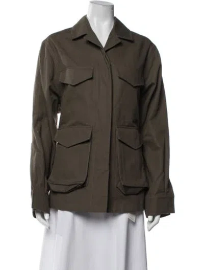 Pre-owned Totême Army Utility Jacket In Green