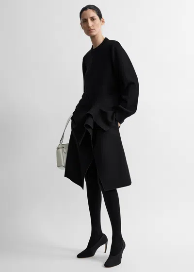 Totême Asymmetric Cashmere Knit Black