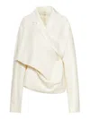 Totême Asymmetric Shirt In White