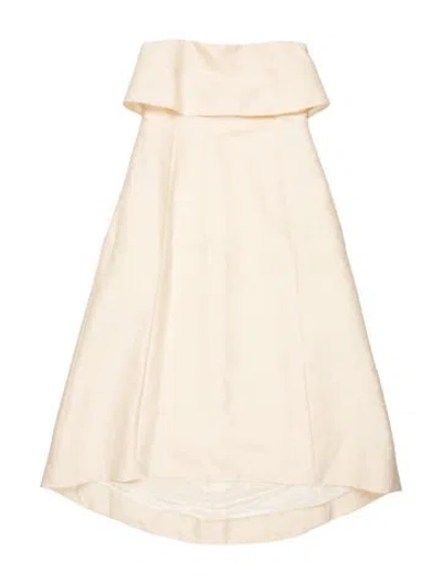 Pre-owned Totême Asymmetrical Midi Length Dress In Neutral