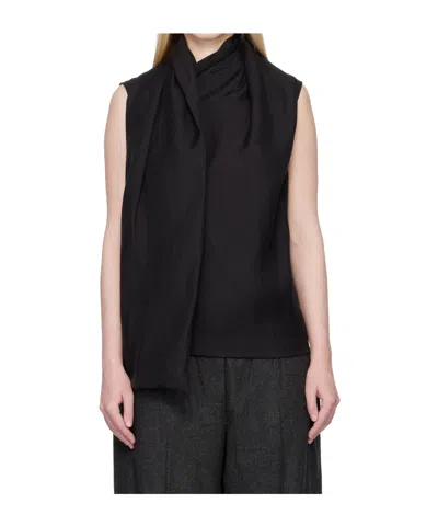 Totême Attached-scarf Blouse In Black