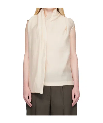 Totême Attached-scarf Blouse In Neutral