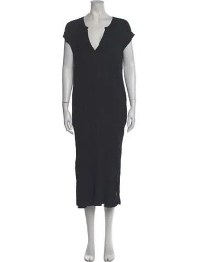 Pre-owned Totême Bahia Dress Knit Midi Length Dress In Gray
