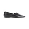 Totême The Everyday Flat Black Nappa Leather Ballerinas
