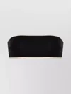 Totême Toteme Stripe Edge Strapless Bikini Top Clothing In Black