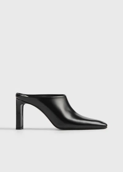 Totême Bar Leather Mules Black