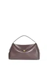 Totême Bark T-lock Top Handle Bag In Brown