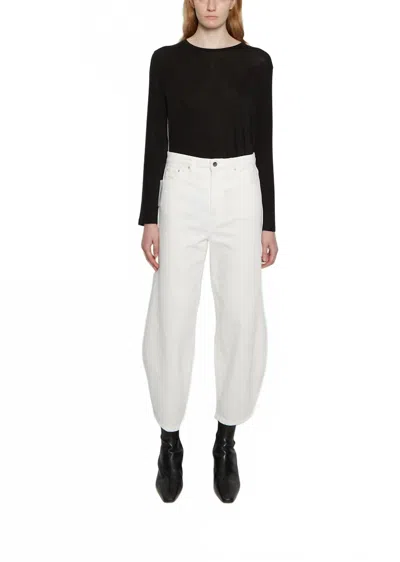 Totême Off-white Barrel Leg Jeans In 110 Off-white
