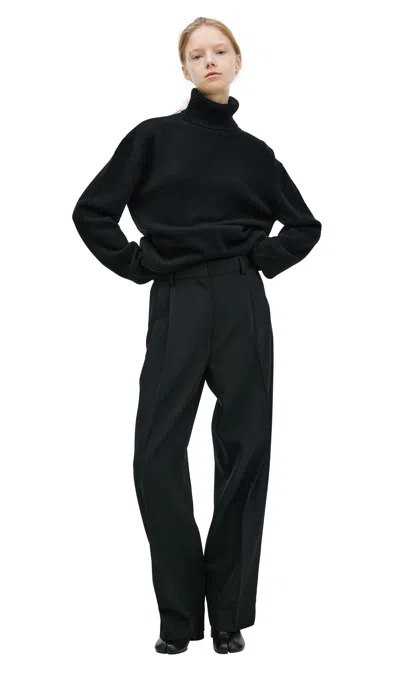 Totême Basic Trousers With Arrows In Black