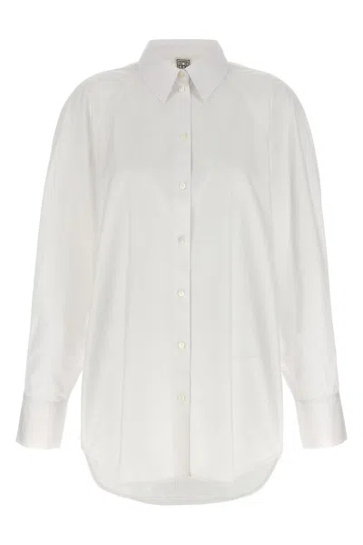 Totême Bat Sleeve Shirt In White