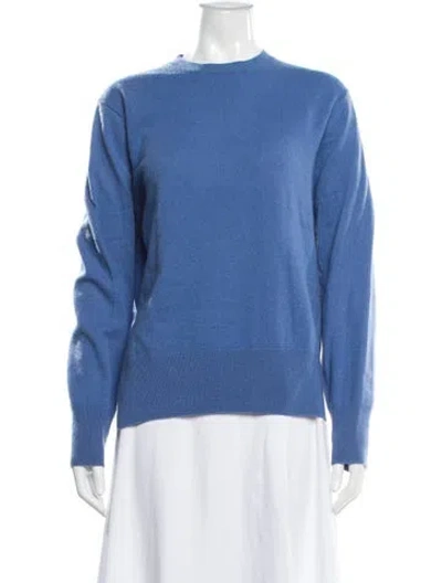 Pre-owned Totême Bateau Neckline Sweater In Blue