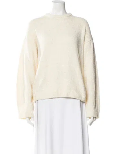 Pre-owned Totême Bateau Neckline Sweater In Neutral