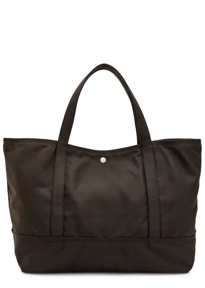 Totême Toteme Beach Canvas Tote Bag In Brown