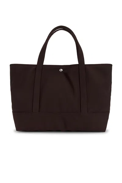 Totême Toteme Beach Canvas Tote Bag In Brown