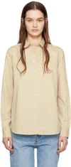 Totême Signature Cotton Blend Shirt In 009 Stone