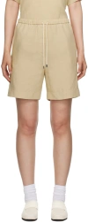 Totême Beige Drawstring Shorts In 809 Overcast Beige