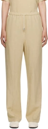 Totême High-rise Wide-leg Pants In 809 Overcast Beige