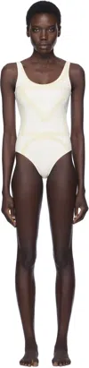 Totême Beige Monogram Swimsuit
