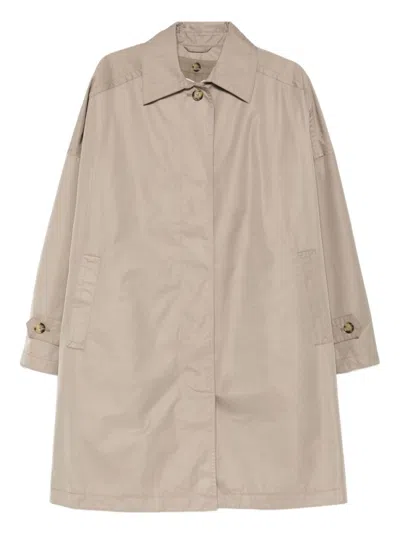 Totême Beige Point Collar Trench Coat In Neutral