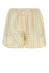 Totême Beige Silk Shorts In Neutral