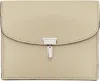 Totême Beige T-lock Leather Card Holder In Fawn 125