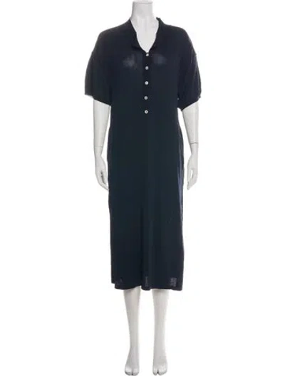 Pre-owned Totême Belize Long Dress In Black