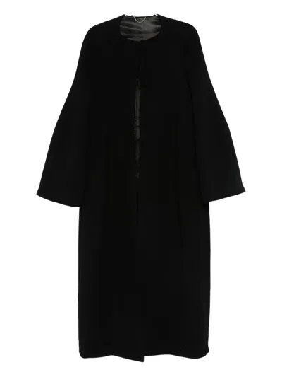 Totême Bell-sleeve Coat In Black