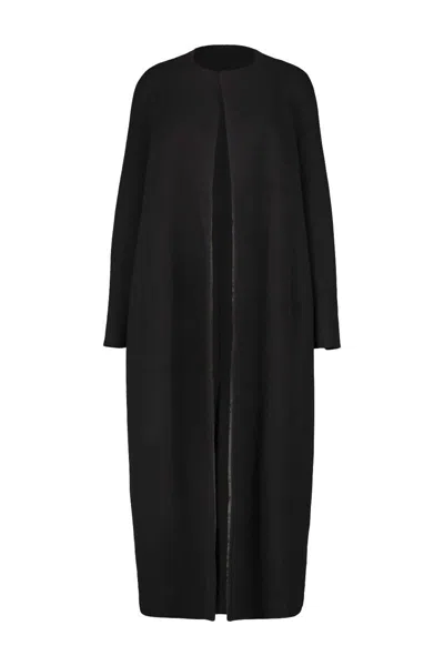Totême Toteme Bell Sleeve Coat Clothing In Black