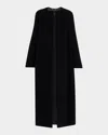 Totême Bell Sleeve Long Coat In Black