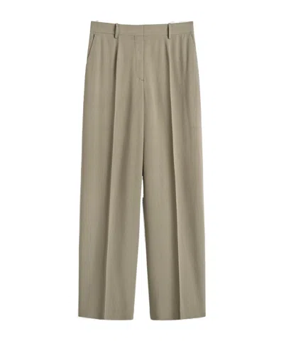 Totême Belt Loop Casual Pants In Green