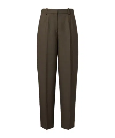 Totême Belt Loop Casual Pants In Green