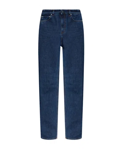 Totême Belt Loop Jeans In Blue