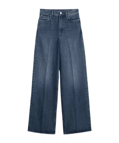 Totême Belt Loop Jeans In Blue