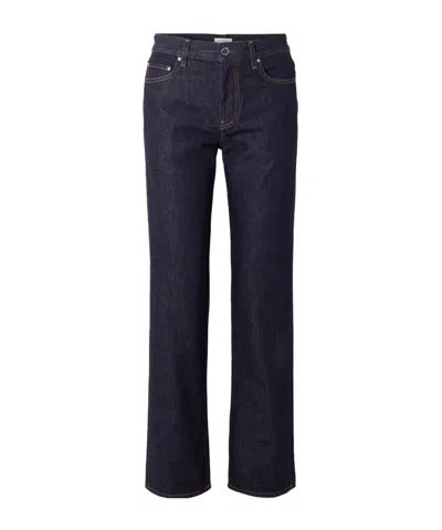Totême Belt Loop Jeans In Blue